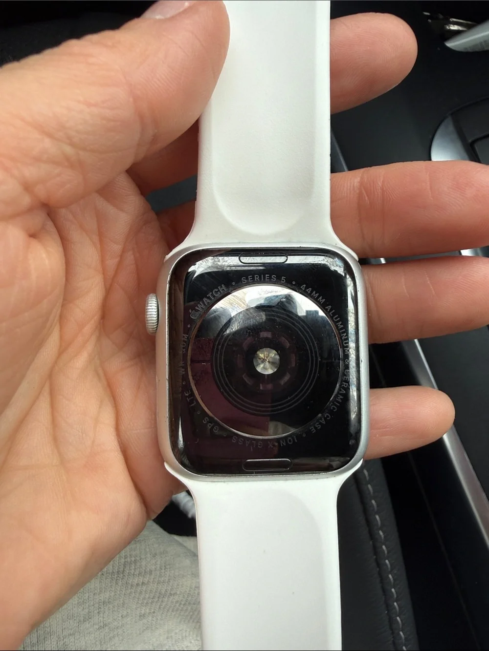 Apple White Smartwatch with Silicone Band